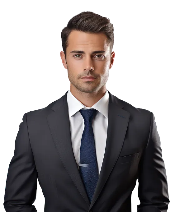Handsome man hero